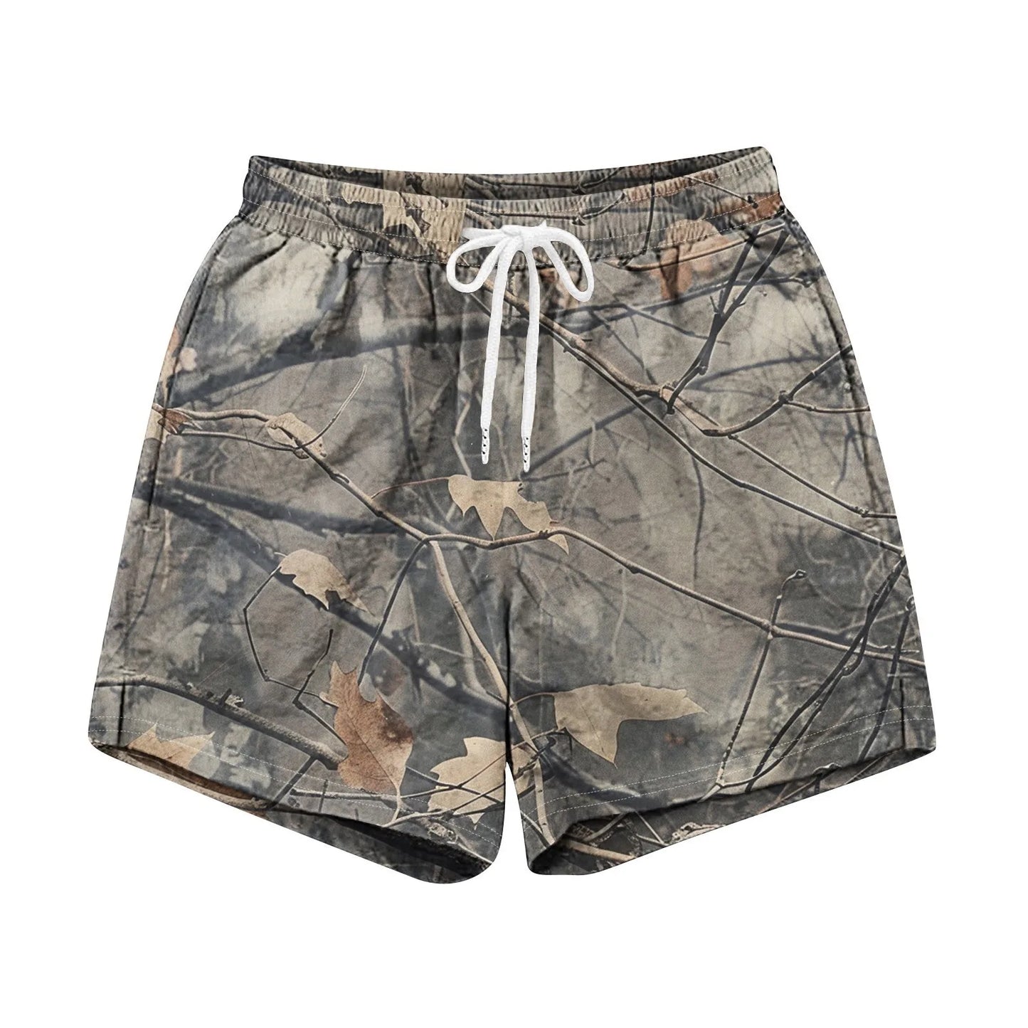 Drawstring Camo Shorts