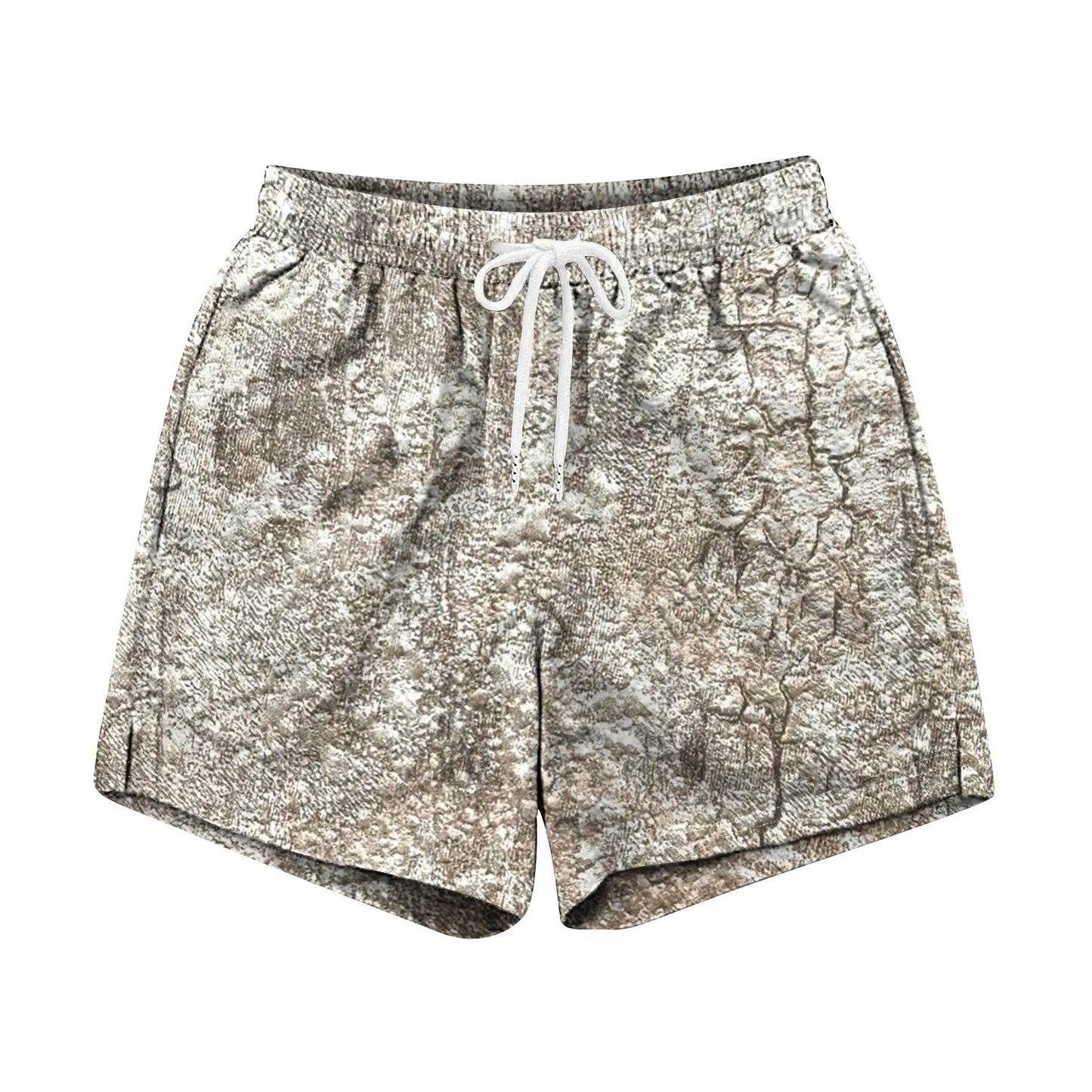 Drawstring Camo Shorts