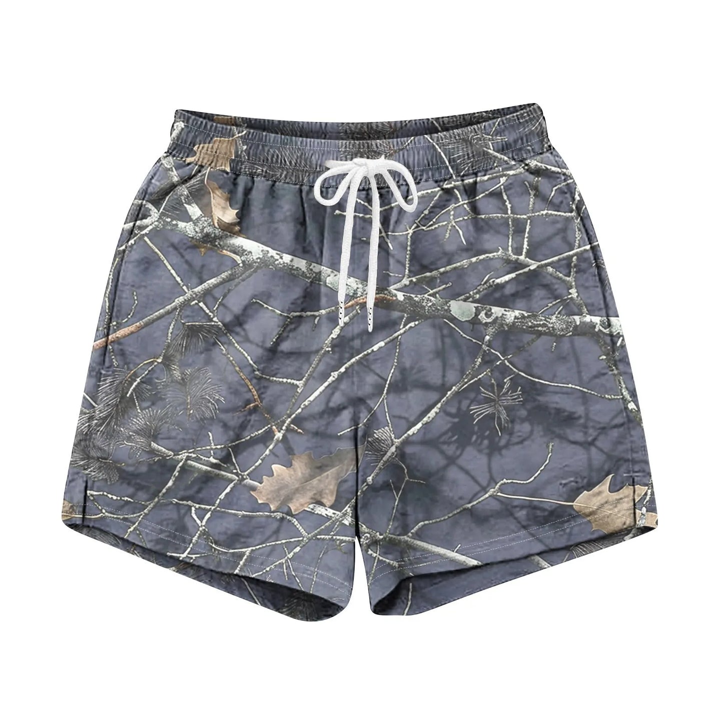 Drawstring Camo Shorts