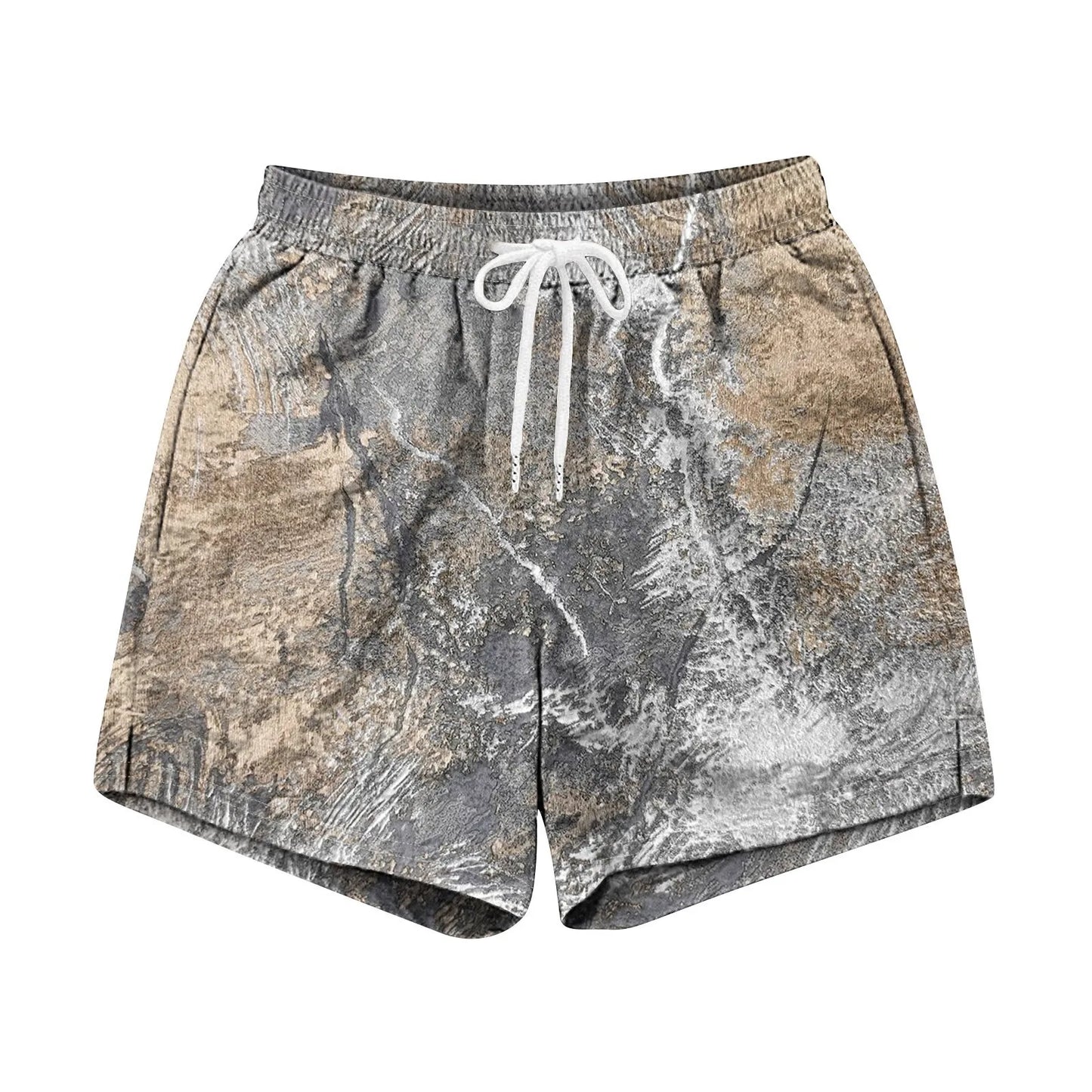 Drawstring Camo Shorts