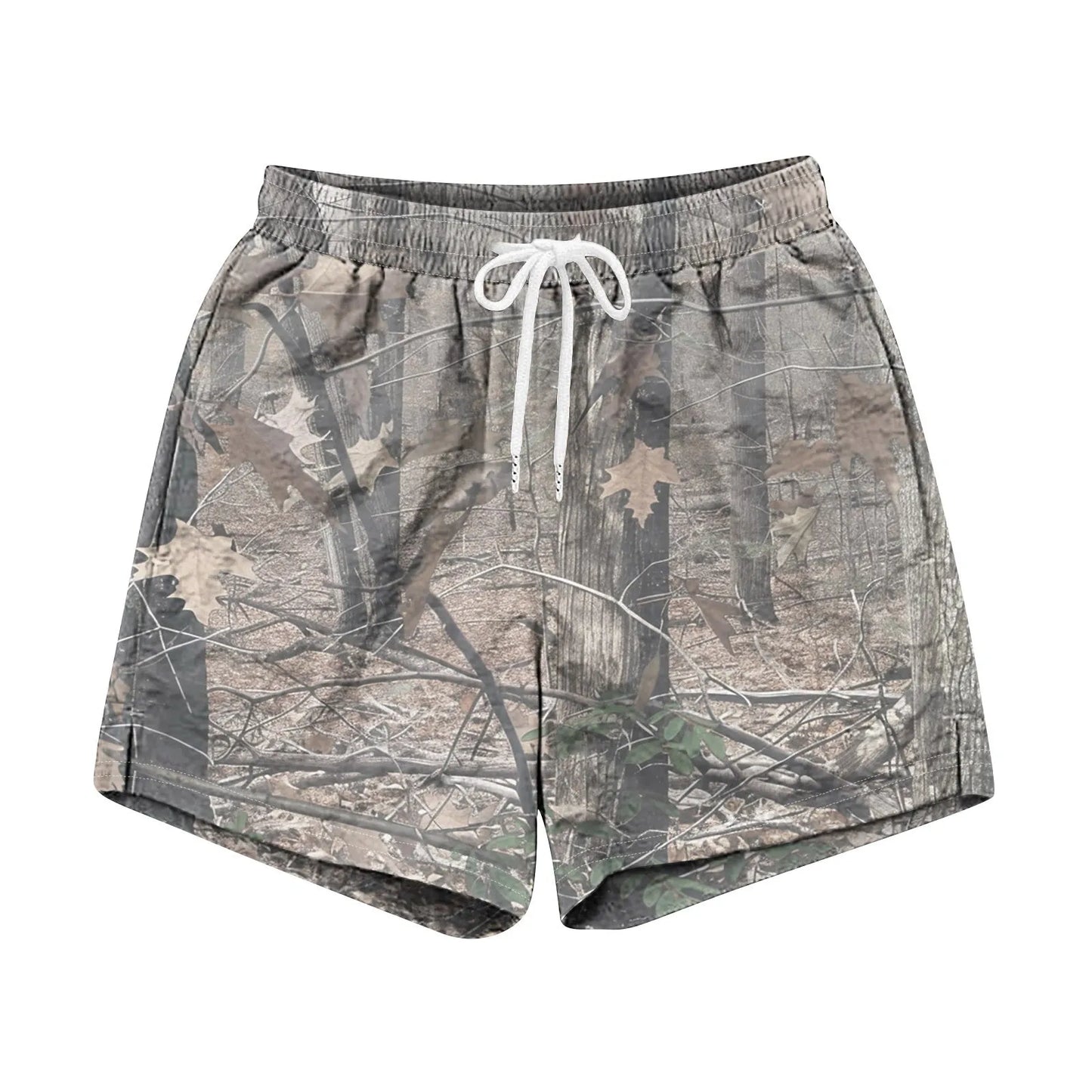 Drawstring Camo Shorts