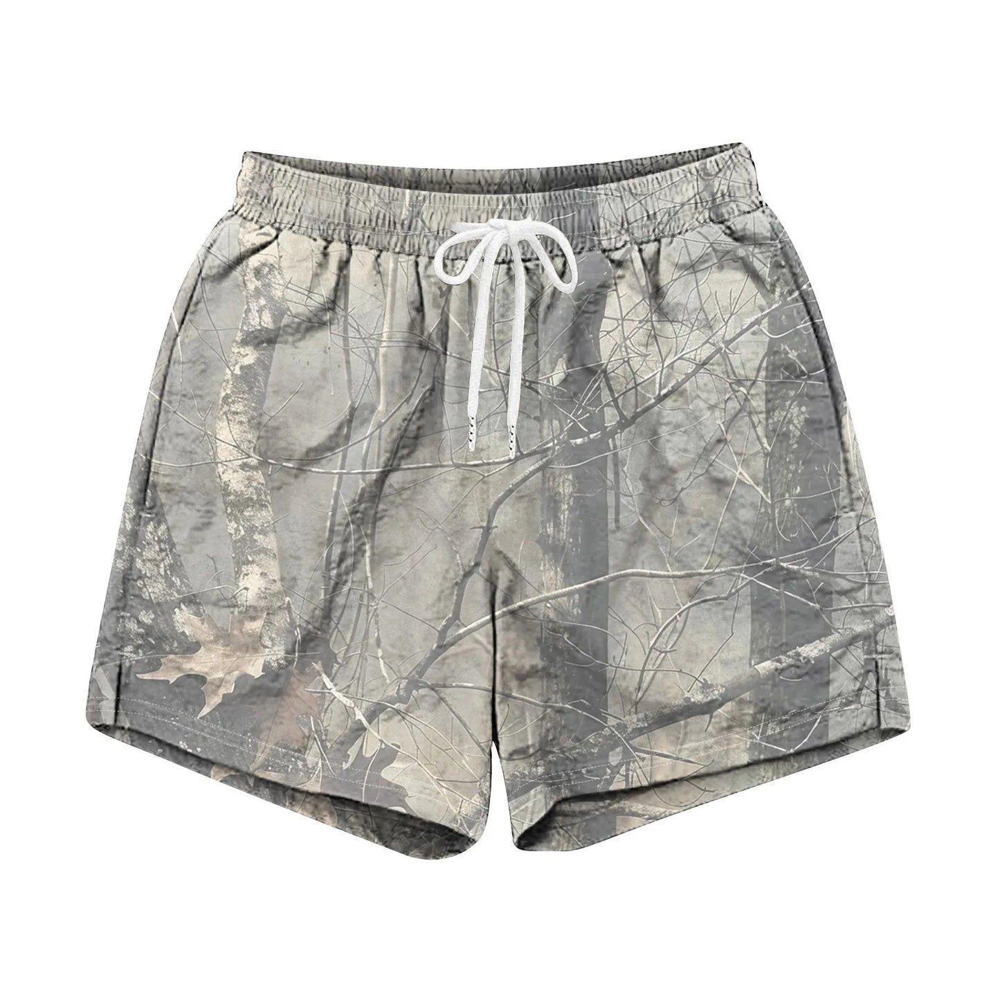 Drawstring Camo Shorts